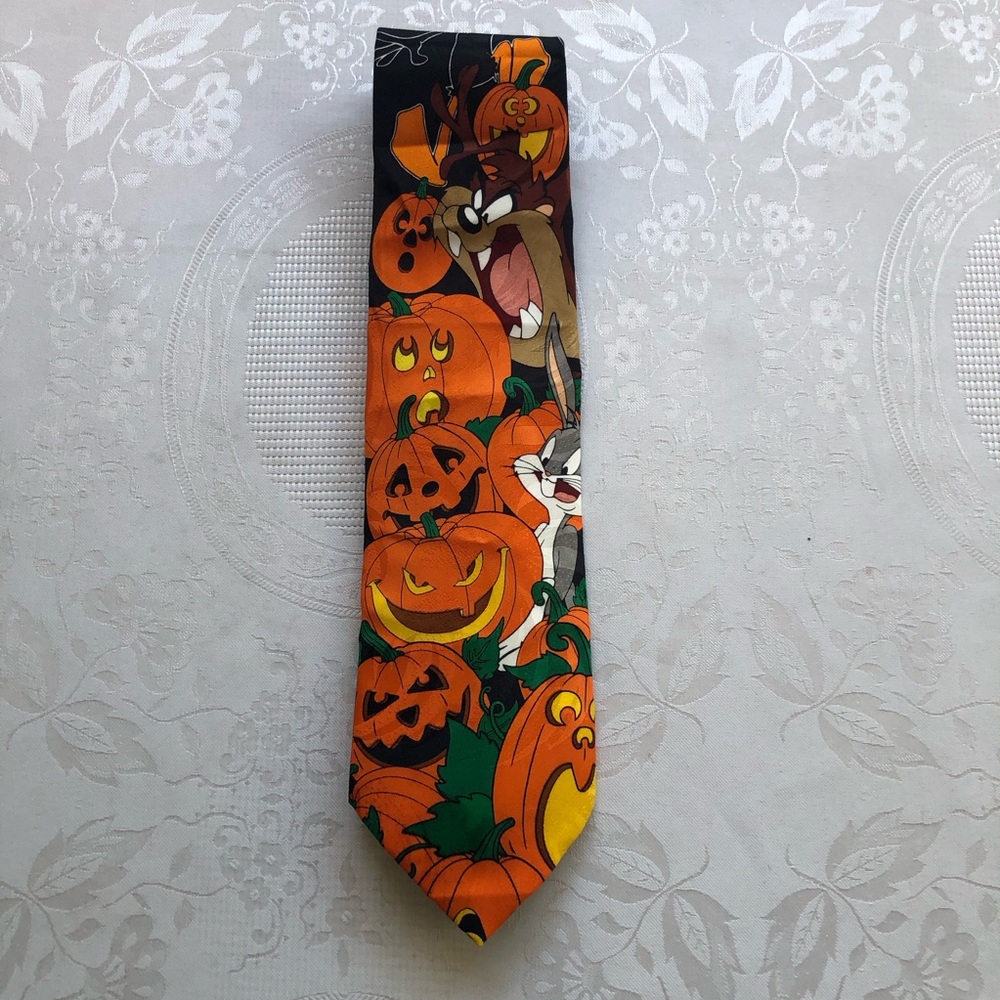 Looney Tunes Mania Vintage 1996 Halloween Neck-Tie Men’s Standard Size Bugs